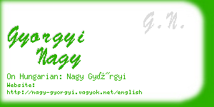 gyorgyi nagy business card